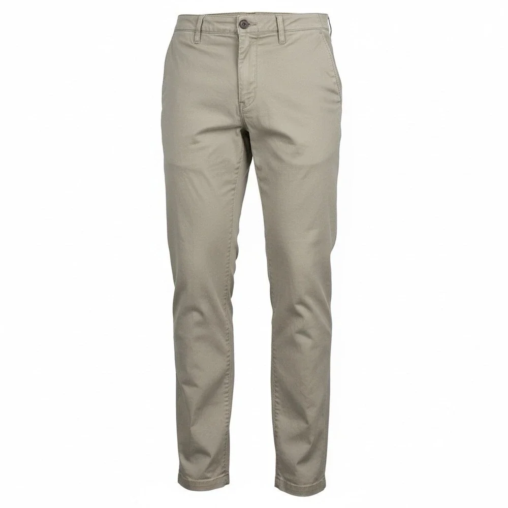 American Eagle Original Straight Flex Khakis Men's 30x36 Beige Pants - Picture 2 of 7